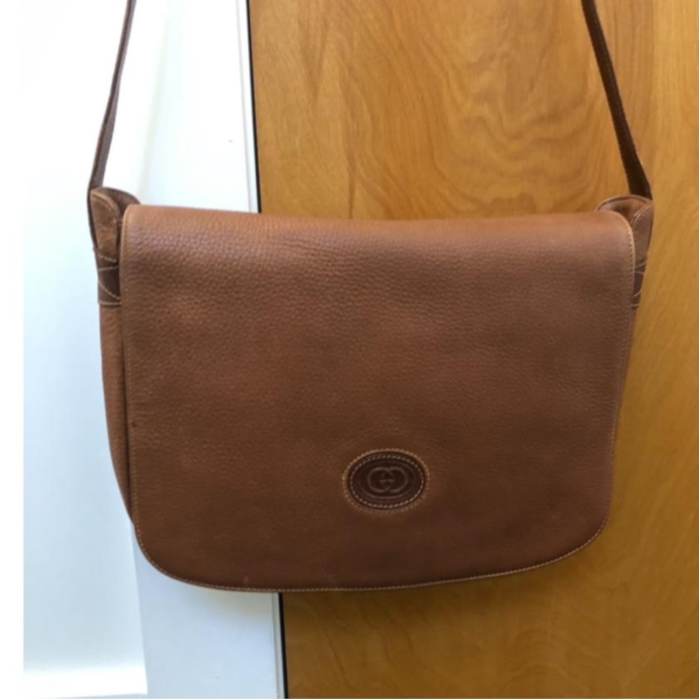 Vintage Gucci Leather Crossbody Bag